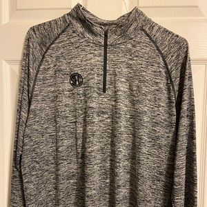 Gray and Black Heathered Pullover with SEC Logo